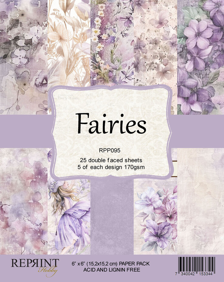 Reprint - Fairies 6x6 Inch Paper Pack