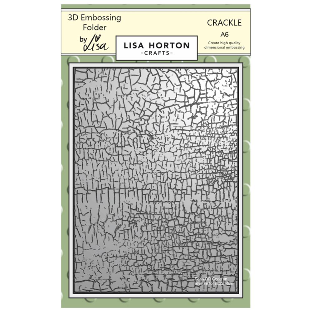 Lisa Horton Crafts Embossing Folder 5"X7" - Crackle