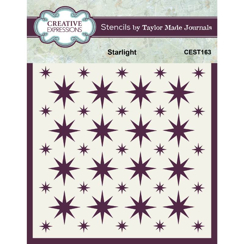 Creative Expressions Taylor Made Journals Starlight 6 in x 6 in Stencil