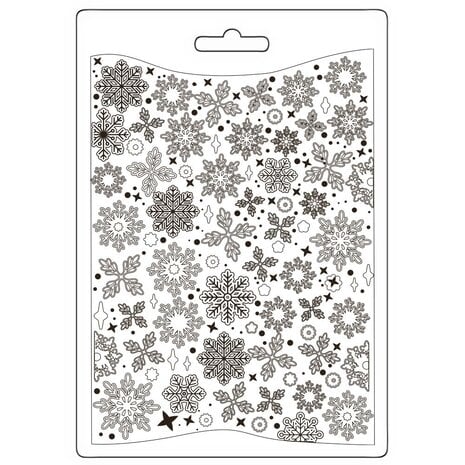 Stamperia - Create Happiness Dewdrops Soft Mould A5 Snowflakes