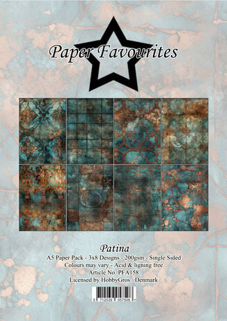 Paper Favourites - Patina A5 Paper Pack