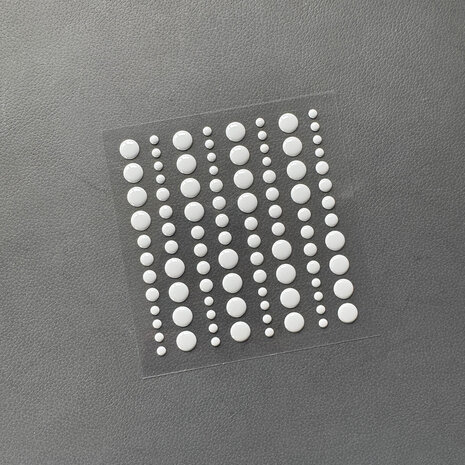 Simple and Basic - Adhesive Enamel Dots Light Grey (96pcs)