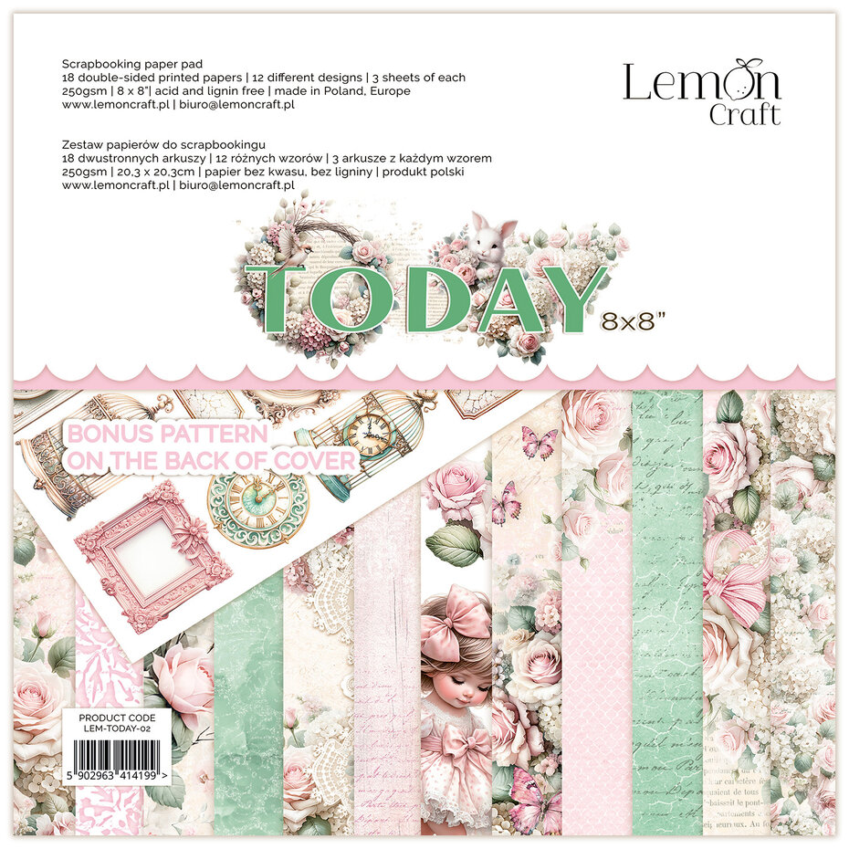 Lemon Craft - Today 8x8 Inch Paper Pad