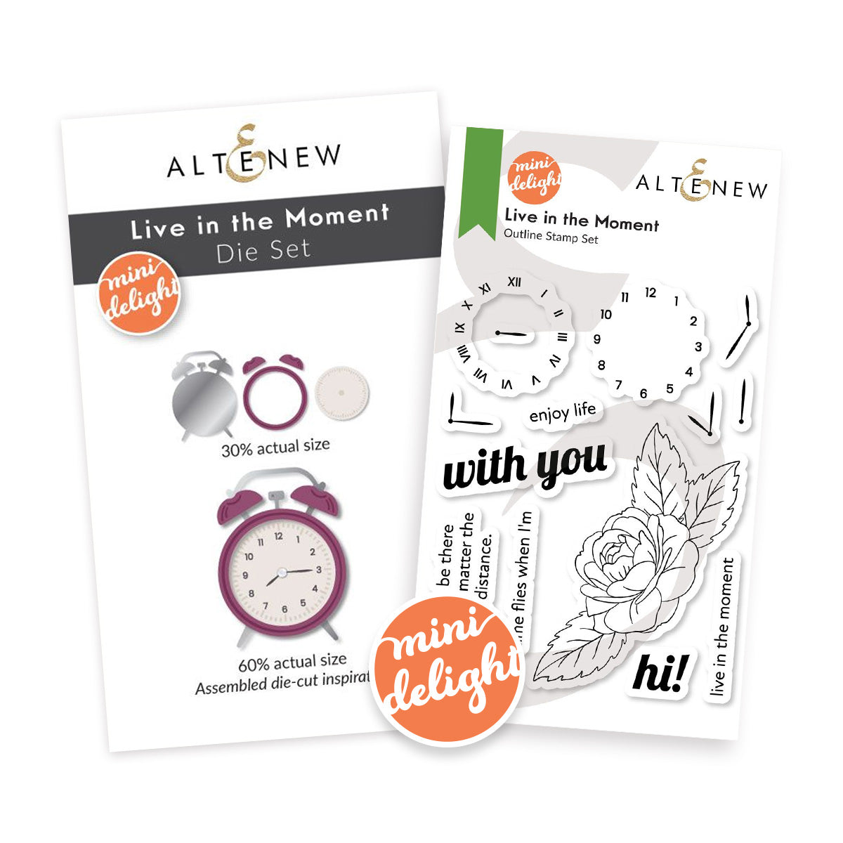 Altenew - Mini Delight: Live in the Moment Stamp & Die Set 