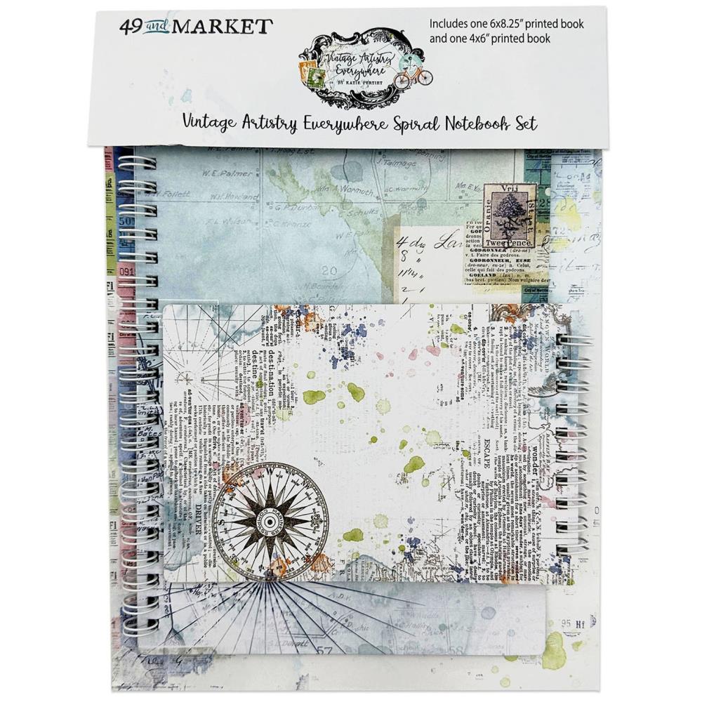 49 And Market - Vintage Artistry Everywhere Spiral Notebook Set