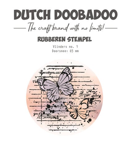 Dutch Doobadoo - Rubber Stamp Butterfly 1