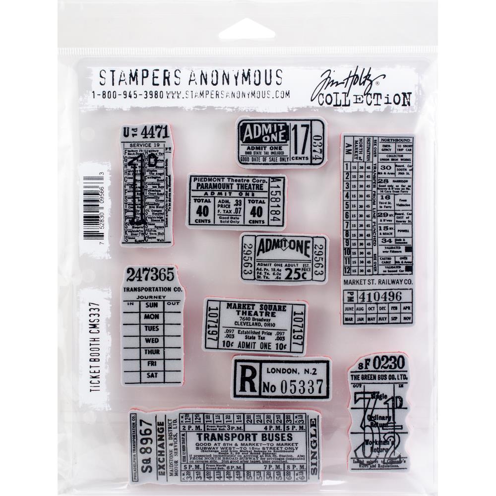 Tim Holtz Cling Stamps - Festive Overlay