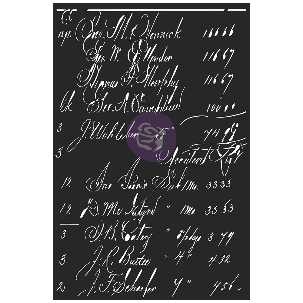 Finnabair Stencils – Calculations – 1 piece, 6″x9″