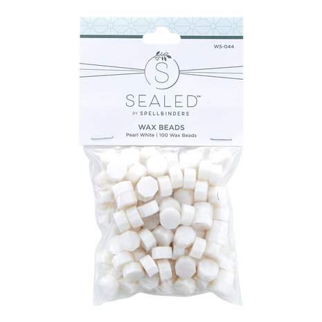 Spellbinders - Pearl White Wax Beads (100pcs)