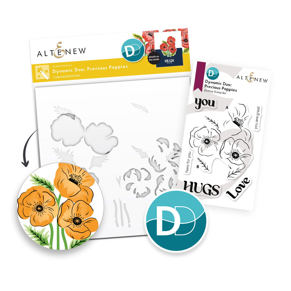 Altenew - Dynamic Duo: Precious Poppies