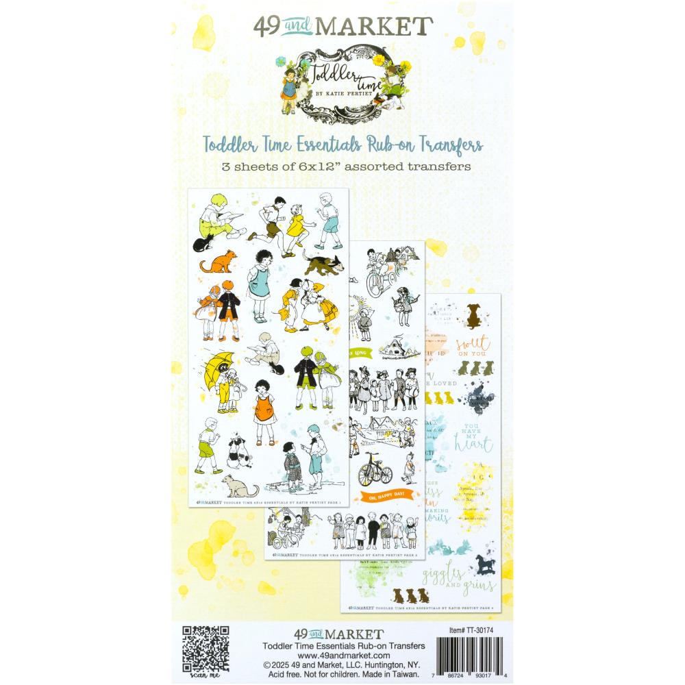 49 And Market Rub-On Transfer Set -  Toddler Time Essentials