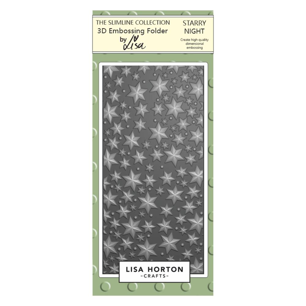 Lisa Horton Crafts DL Embossing Folder -  Starry Night 