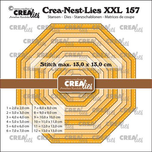 Crealies Crea-Nest-Lies XXL Achteckstich