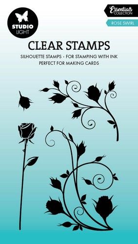 Studio Light Clear Stamp Rose swirl Essentials nr.705