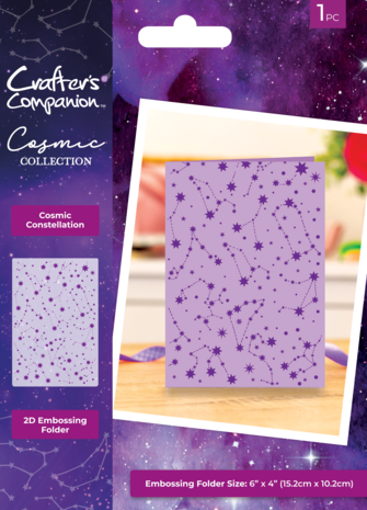 Cosmic Collection 6x4 Inch 2D Embossing Folder Cosmic Constellation