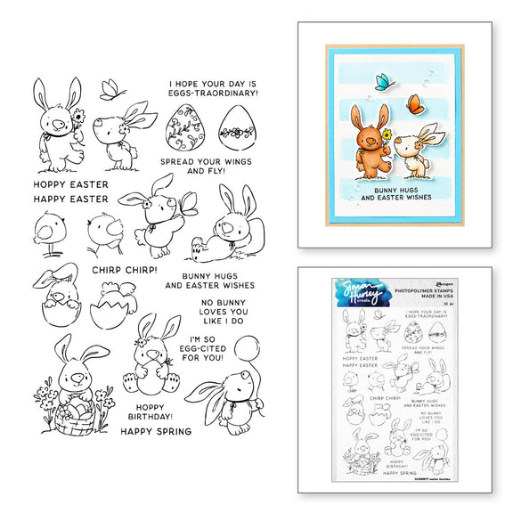 Ranger Easter Bunnies Clear Stamp Set by Simon Hurley create