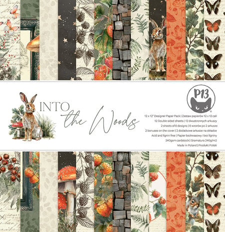 Piatek13 - Into the Woods 12x12 Inch Paper Pad