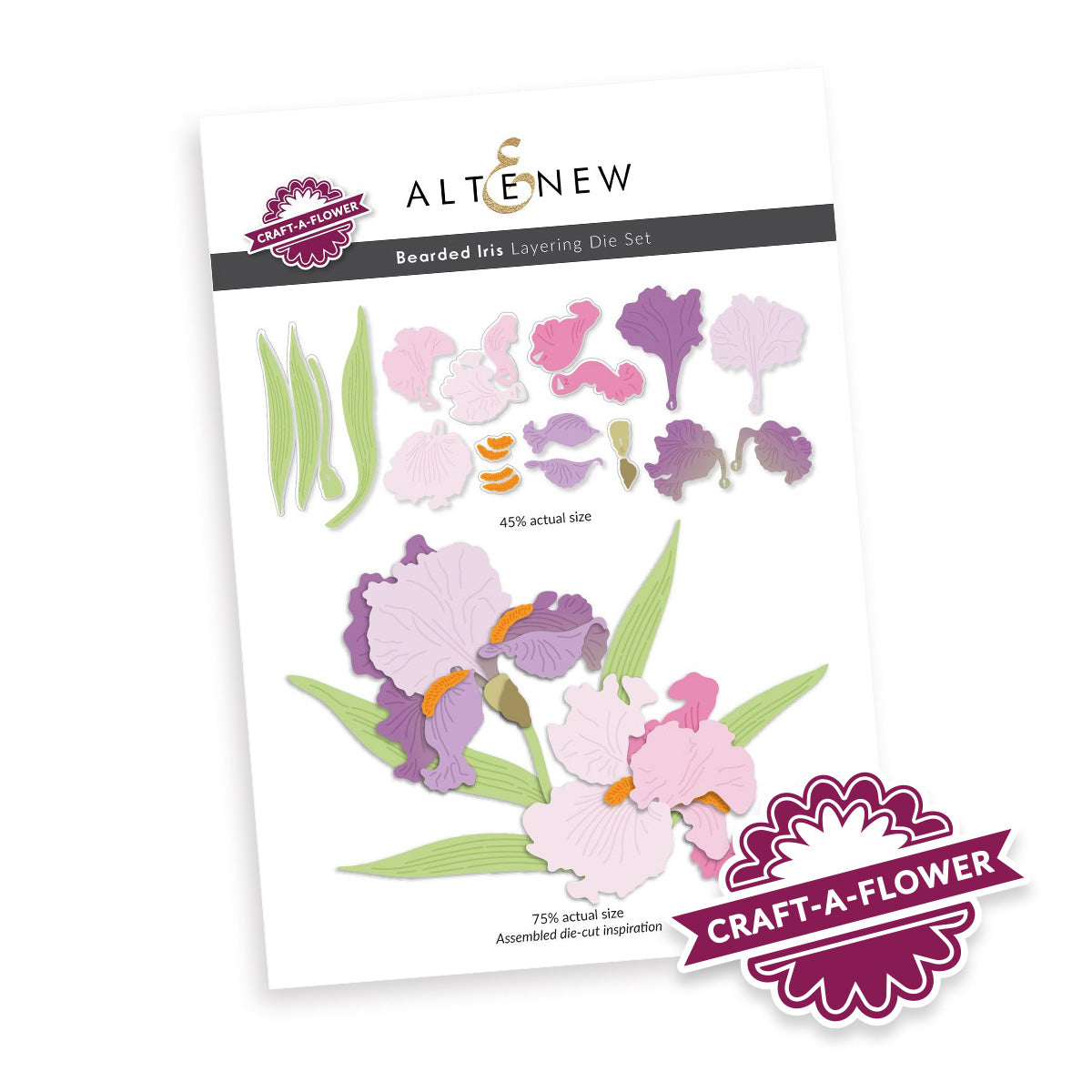 Altenew - Craft-A-Flower: Bearded Iris Layering Die Set 