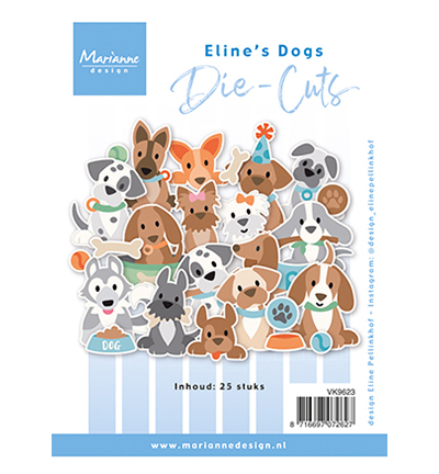 Marianne D Die-cuts Eline's Dogs