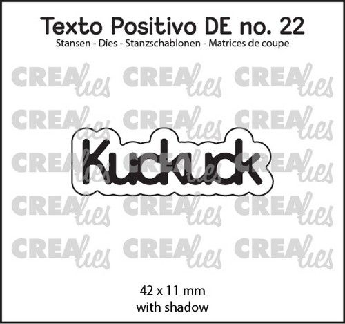 Crealies Texto Positivo Kuckuck - DE (H)