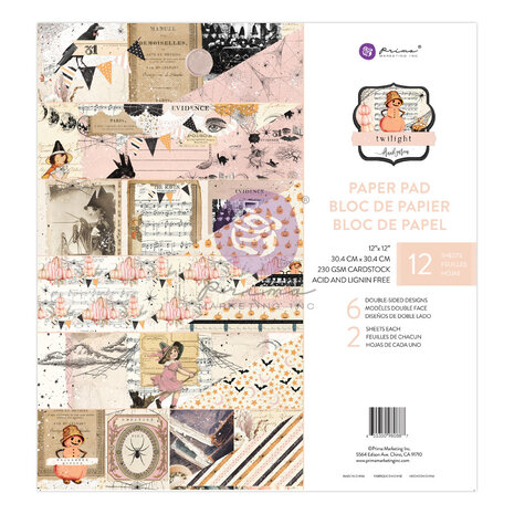 Prima Marketing - Twilight 12x12 Inch Paper Pad