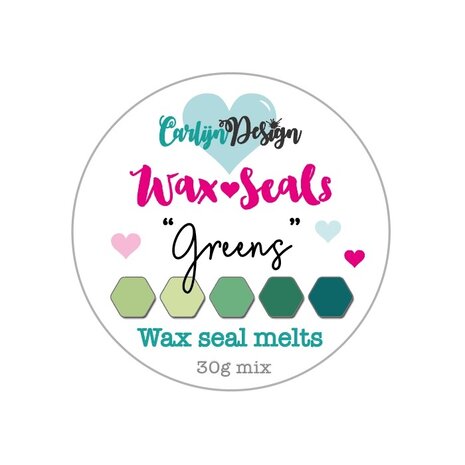 CarlijnDesign - Wax Seal Melts "Greens" 30g