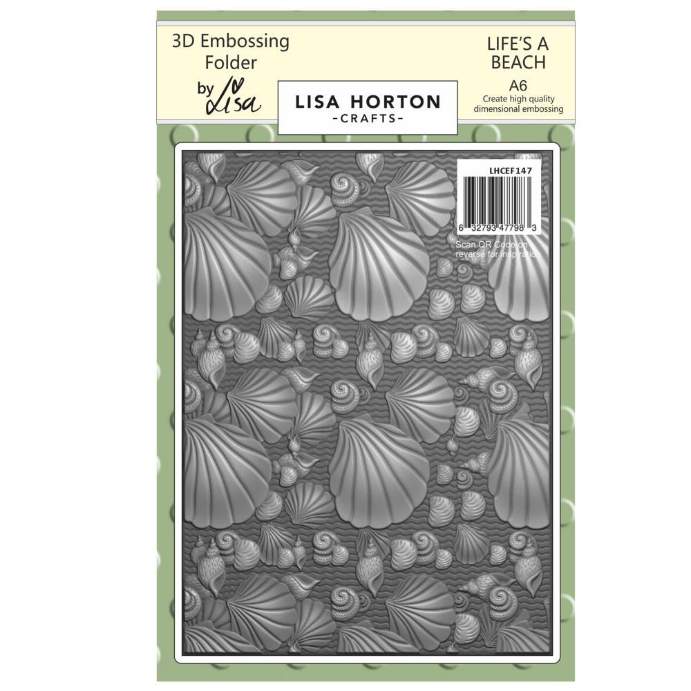 Lisa Horton Crafts Embossing Folder - Life's A Beach