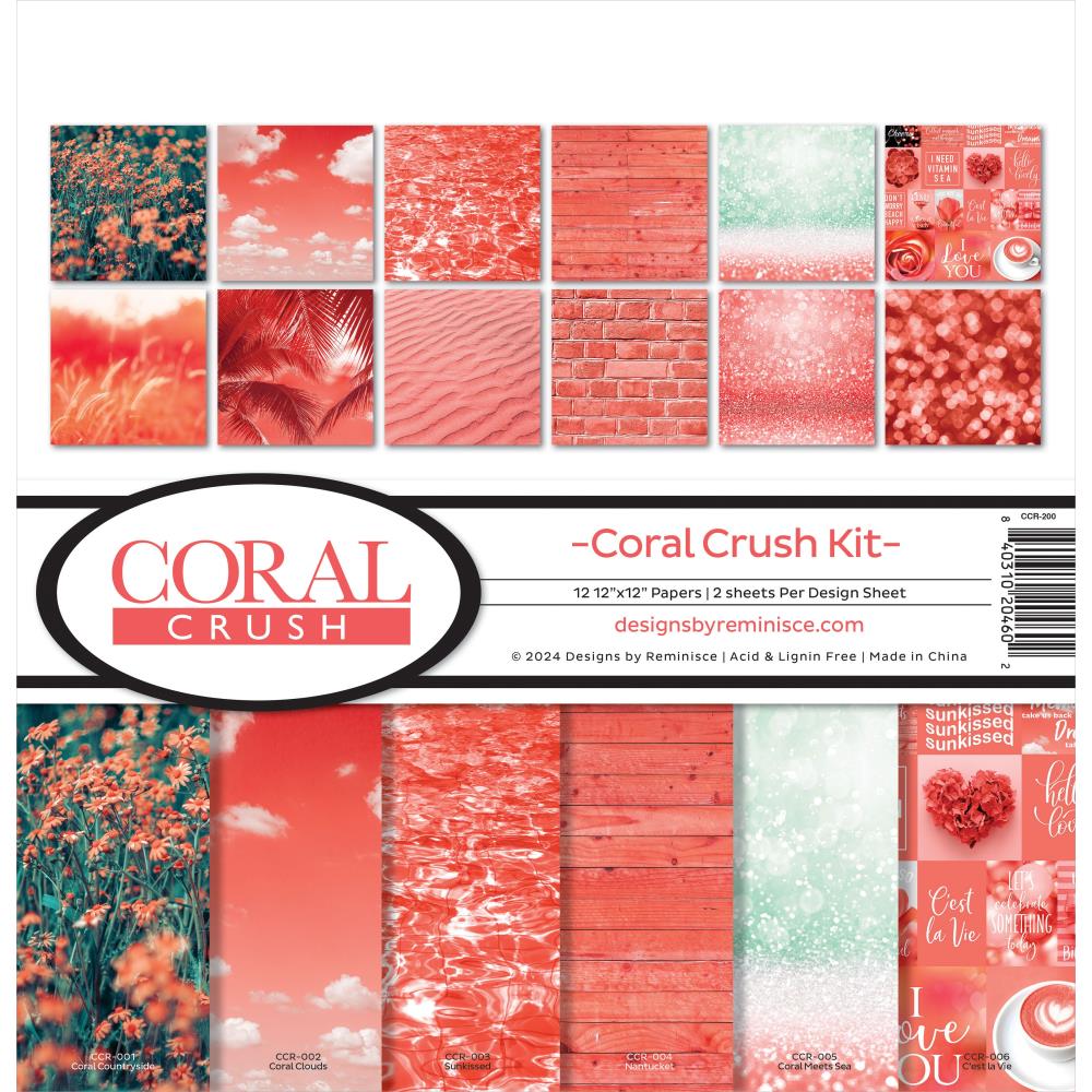 Reminisce Collection Kit 12"X12" - Coral Crush