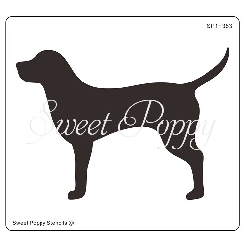 Sweet Poppy Stencil: Dog Aperture