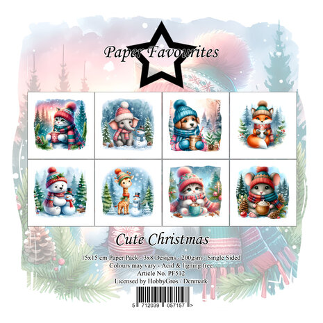 Paper Favourites - Cute Christmas 6x6 Inch Paper Pack