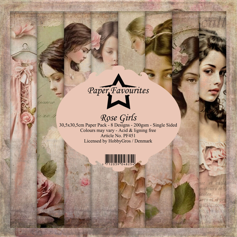 Paper Favourites - Rose Girls 12x12 Inch Paper Pack