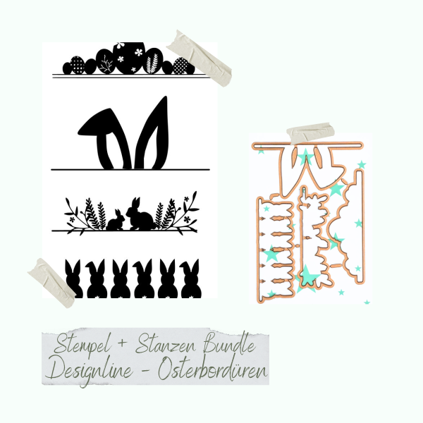 Creative Depot -  Bundle - Designline - Osterbordüren - Stempelset & Stanze 