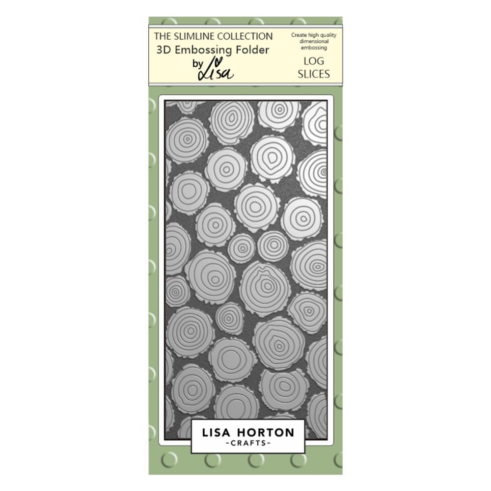 Lisa Horton Crafts Embossing Folder - Log Slices