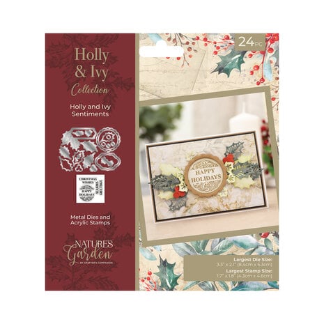 CC - Holly & Ivy Stamp & Die Holly and Ivy Sentiment