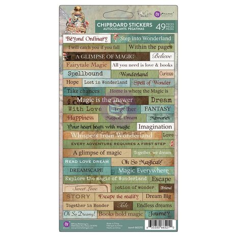 Prima Marketing - Return To Wonderland Chipboard Stickers (49pcs)