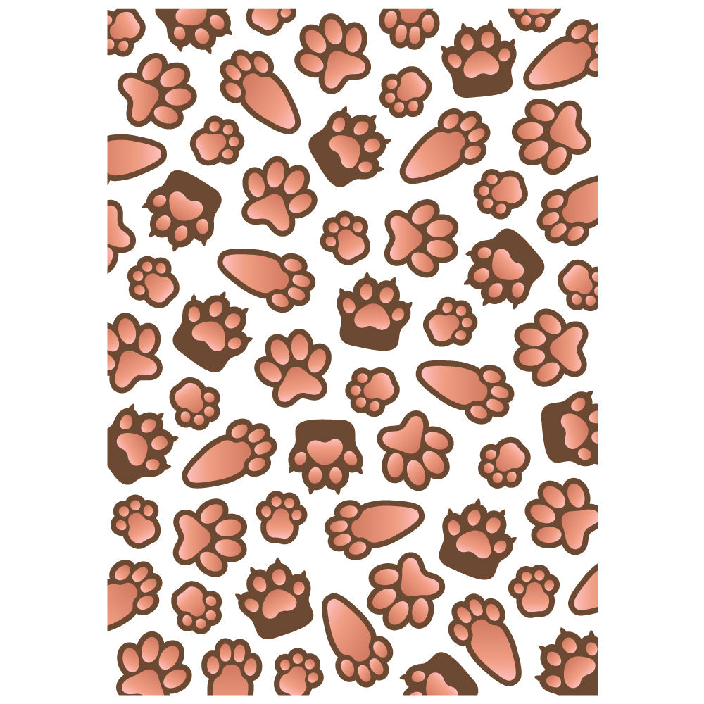 Honey Bee -   Paw Prints - 3D Embossing Folder 