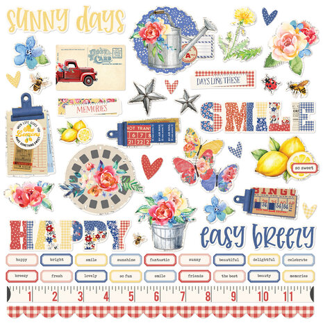 Simple Stories - Simple Vintage Linen Market Cardstock Stickers