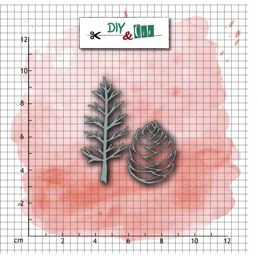 die-sapin-et-pomme-de-pin