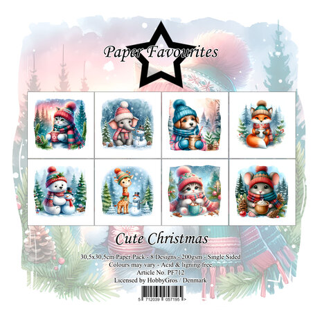 Paper Favourites - Cute Christmas 12x12 Inch Paper Pack