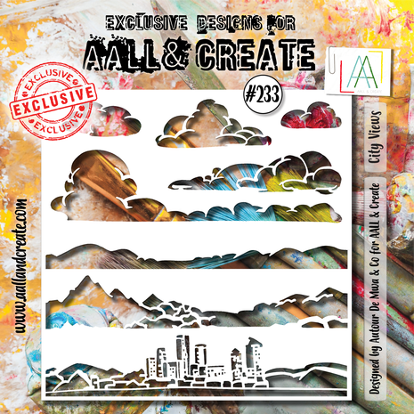 AALL & Create - Stencil 6x6 Inch City Views