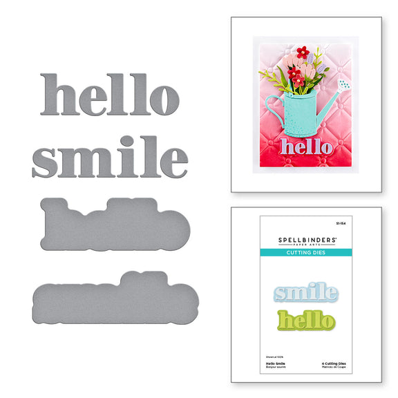 Spellbinders - Hello Smile Etched Dies