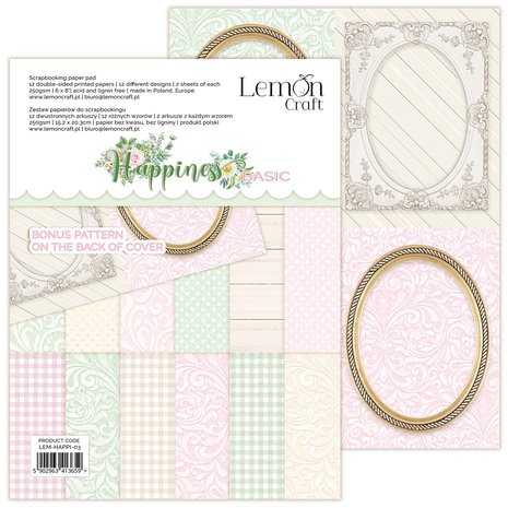 Lemon Craft - Happiness Basic 6x8 Inch Paper Pad