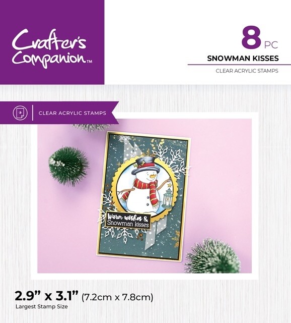 CC - Cute Christmas - Clearstamp - Snowman Kisses