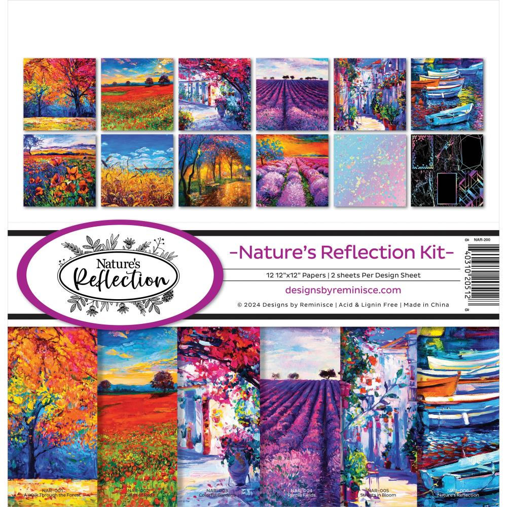 Reminisce Collection Kit 12"X12" - Nature's Reflection 