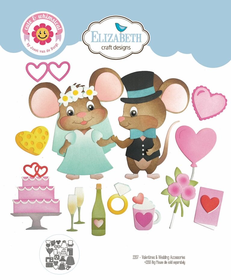 Elizabeth Craft  - Meet the Mice Dies Valentines and Wedding Accessories