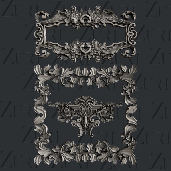 Zuri -  Baroque Frames Set 2