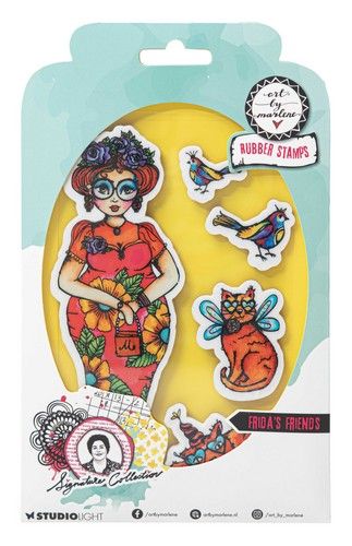 Studio Light Cling Stamp Frida‘s friends Sign. Coll. nr.702