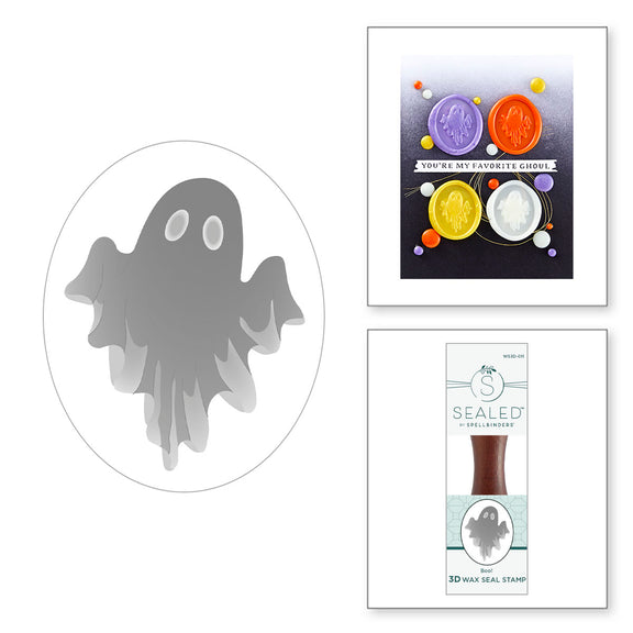 Spellbinders - Boo! 3D Wax Seal from the Happy Haunting Collection 