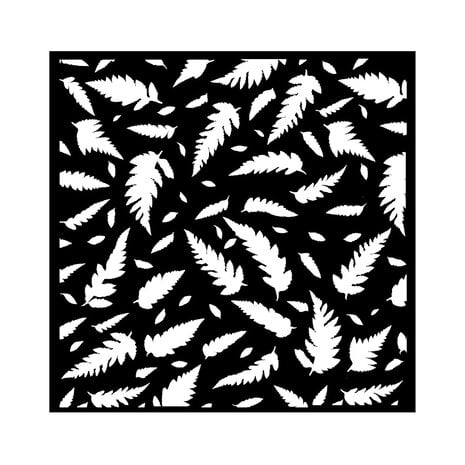 Stamperia - Forest Thick Stencil 18x18cm Leaves Pattern