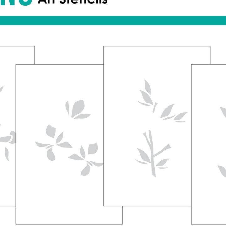 Gina K Designs - STENCIL- Fancy Florals Layering Stencils